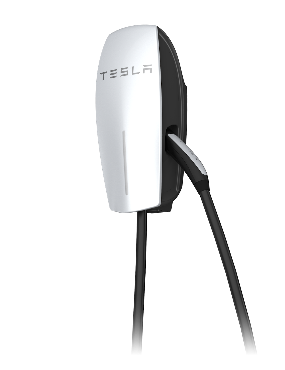 Tesla Wall Connector installed outdoors by Penta Electric